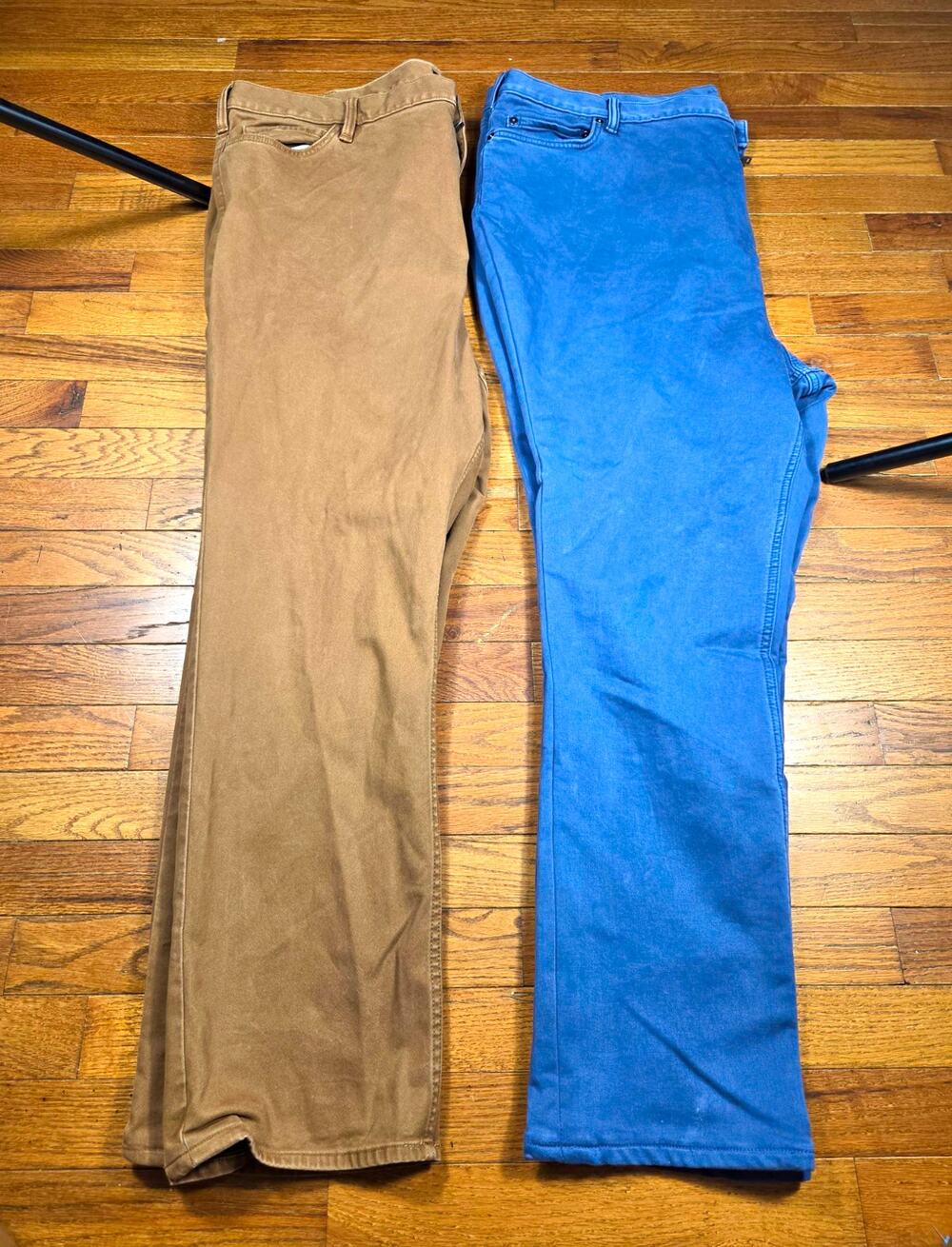 Banana Republic Traveler Slim Fit Chino Pants Lot of 2 Blue Beige 44W